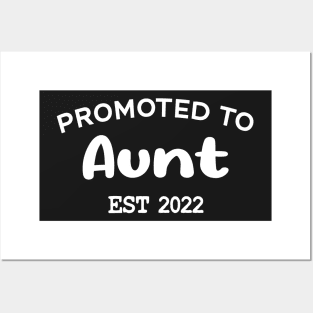 Promoted To Aunt Est 2022 Posters and Art